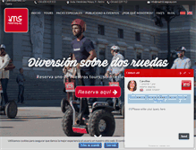 Tablet Screenshot of madrid-segway.com